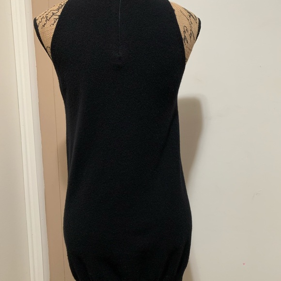 Vince Sleeveless Cashmere Beaded Sheath Dress M - Picture 5 of 9